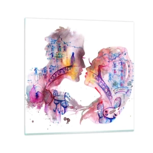 Glasbild - Bild auf glas - Die geheime Seufzerbrücke - 70x70 cm