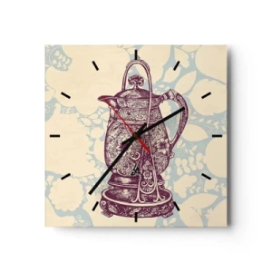 Wanduhr - Glasuhr - Schönheit des Alltags - 40x40 cm