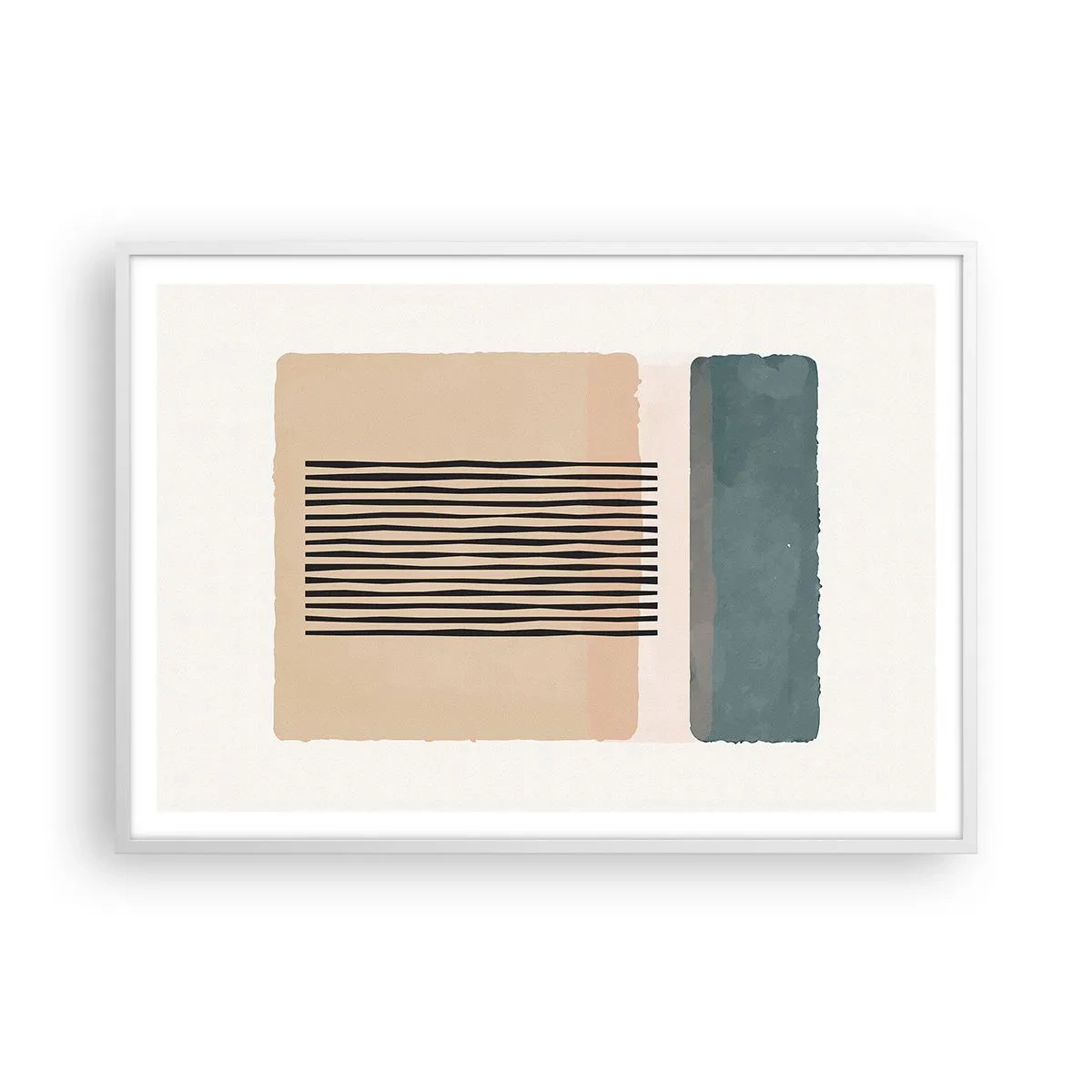 Poster in einem weißen Rahmen - Alles ist in Ordnung - 100x70 cm