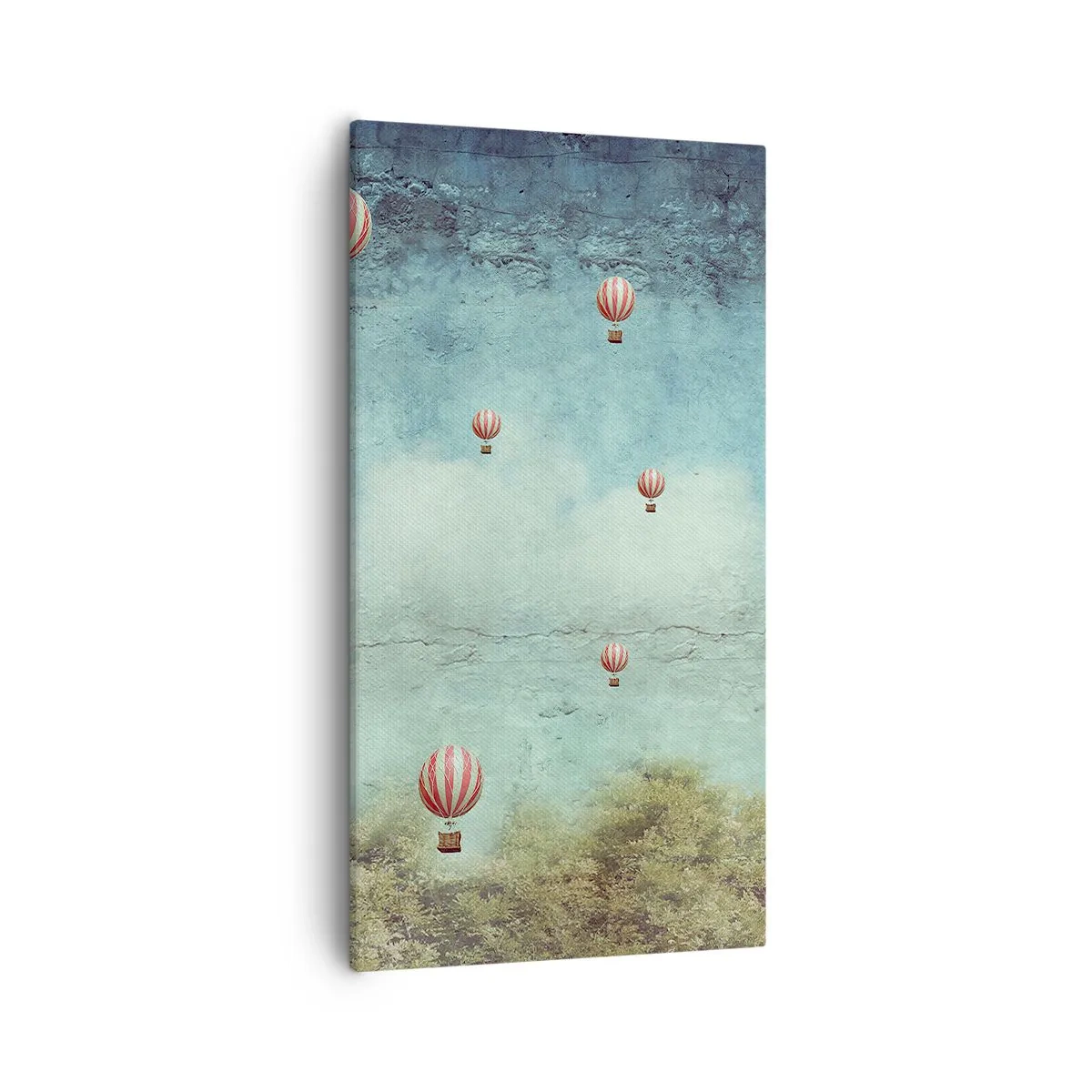 Bild auf Leinwand - Leinwandbild - Frei von der Hektik des Lebens - 55x100 cm