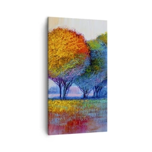 Bild auf Leinwand - Leinwandbild - Ein Haufen leuchtender Farben - 45x80 cm