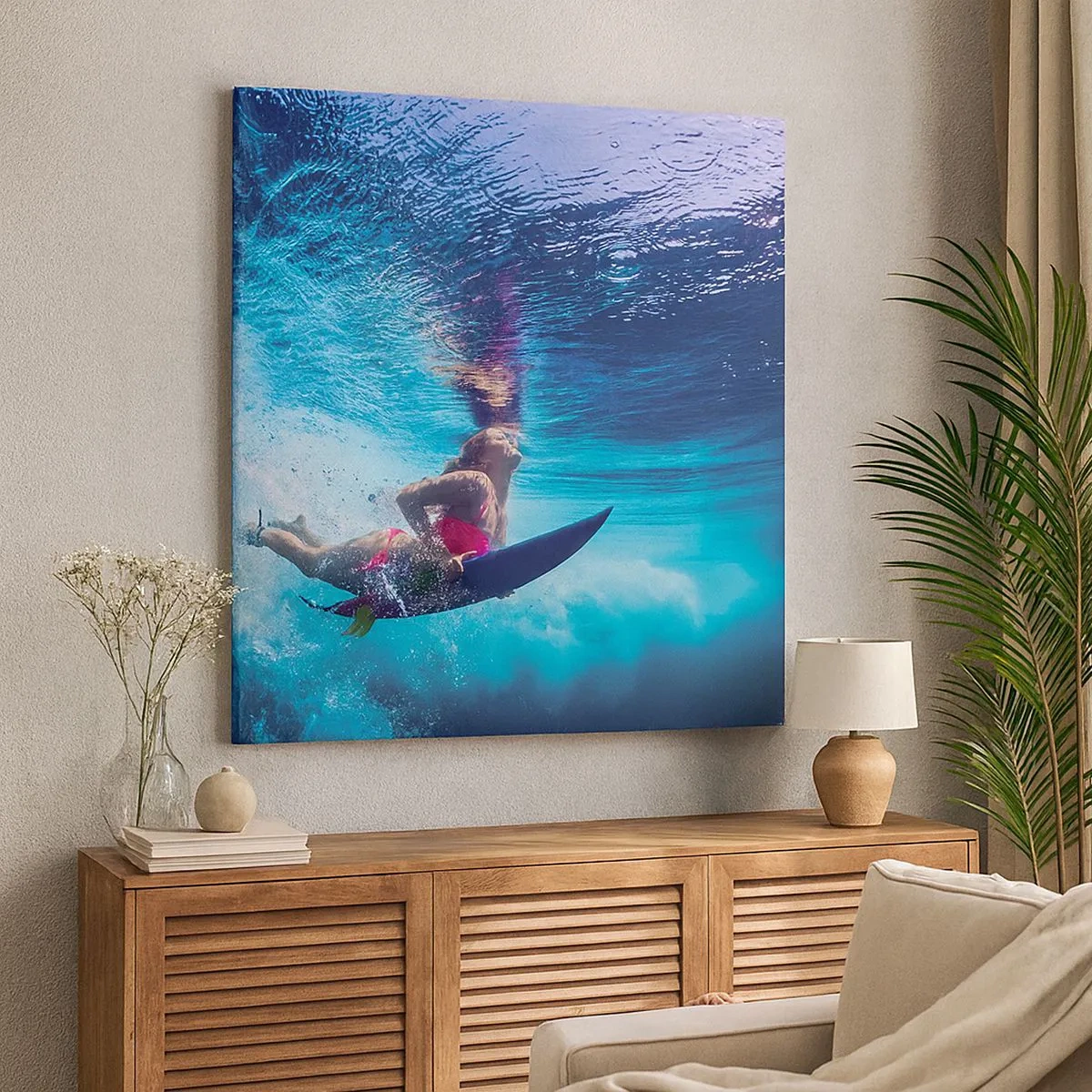 Bild auf Leinwand - Leinwandbild - Tiefe der Freude - 30x30 cm