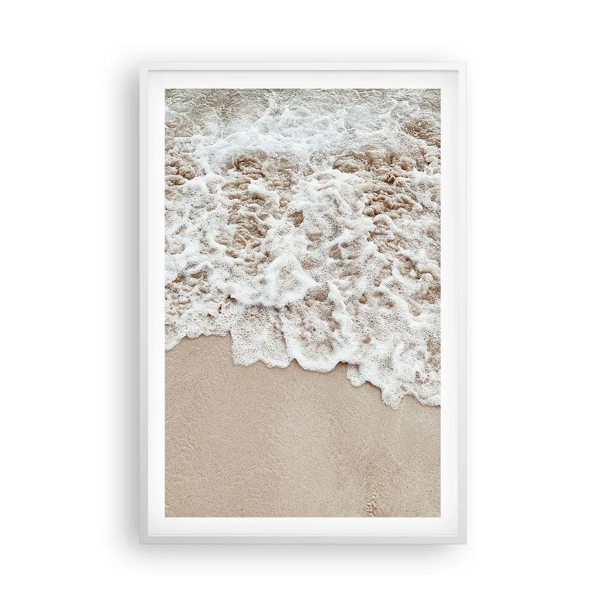 Poster in einem weißen Rahmen - Ich komme gleich wieder - 61x91 cm