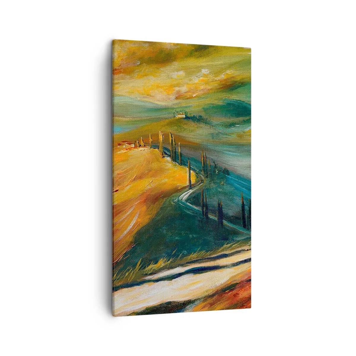 Bild auf Leinwand - Leinwandbild - Toskanische Landschaft - 45x80 cm