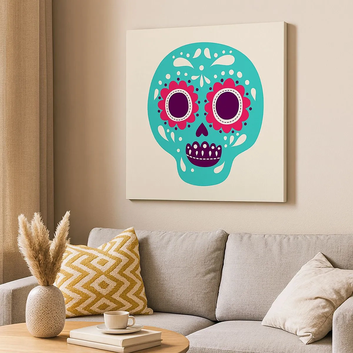 Bild auf Leinwand - Leinwandbild - Das Leben – Spaß bis zum Tod - 30x30 cm