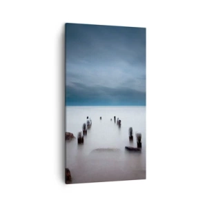 Bild auf Leinwand - Leinwandbild - Nachdenklicher See - 45x80 cm