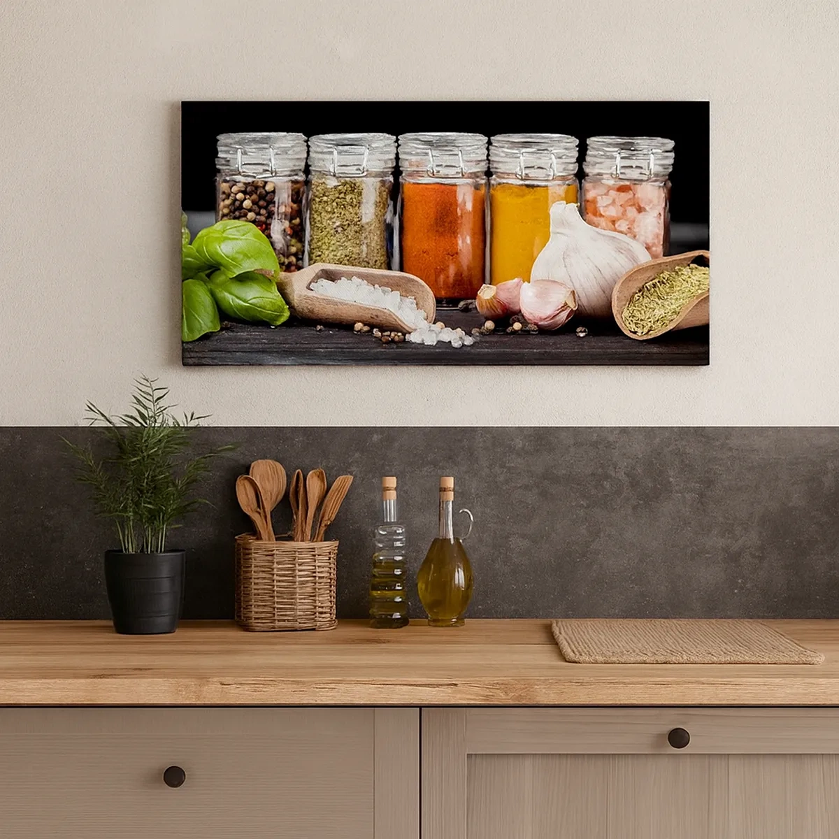 Bild auf Leinwand - Leinwandbild - Für einen Geschmack des Lebens - 30x30 cm
