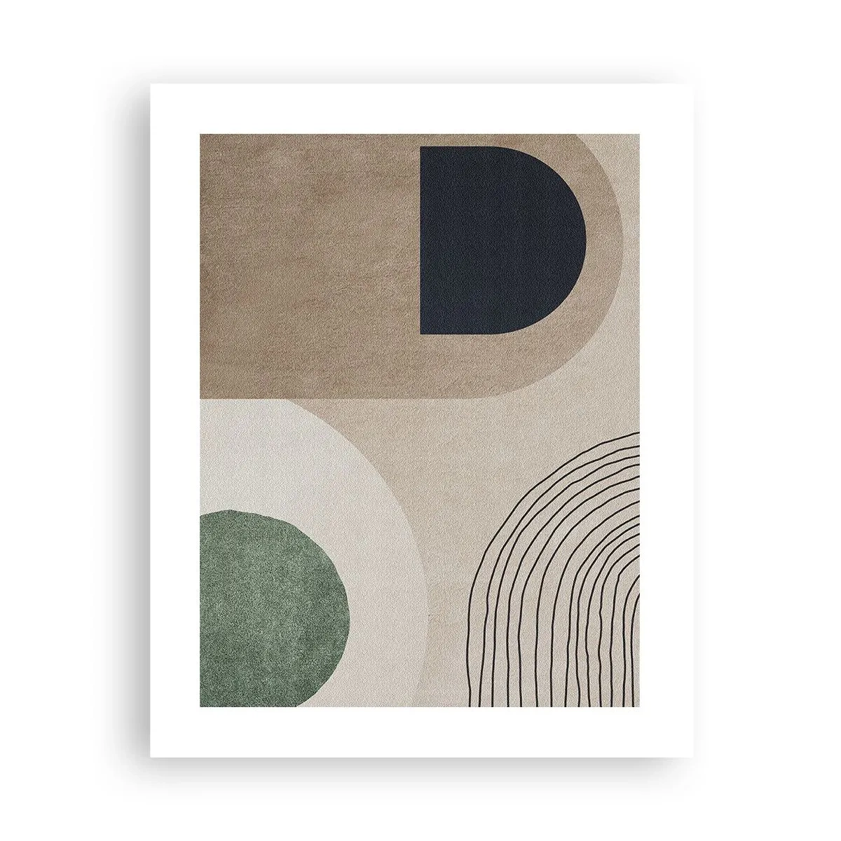 Poster - Sanftheit des Ovals - 40x50 cm