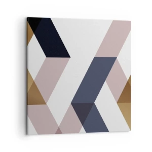Bild auf Leinwand - Leinwandbild - Ebenen und Winkel - 50x50 cm
