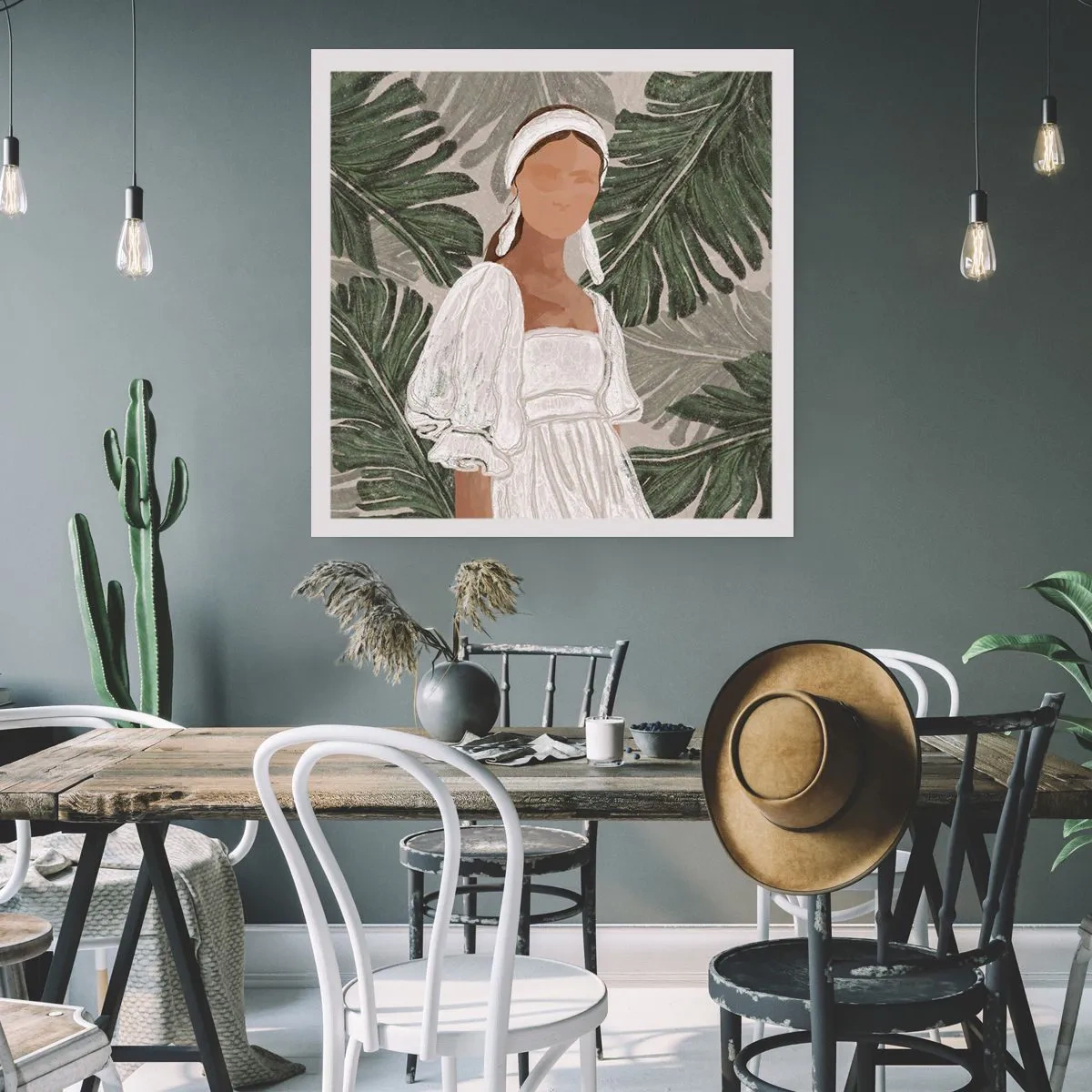 Poster - Exotisches Porträt - 60x60 cm