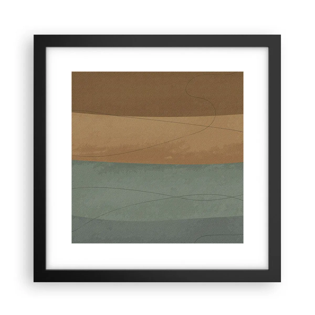 Poster in einem schwarzem Rahmen - Horizontale Komposition - 30x30 cm