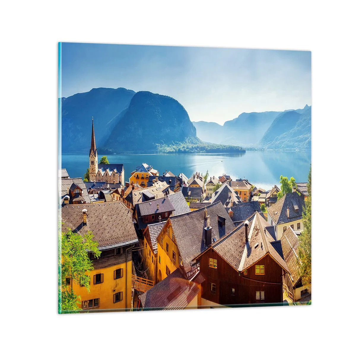 Glasbild - Bild auf glas - Es könnte nicht malerischer sein - 60x60 cm