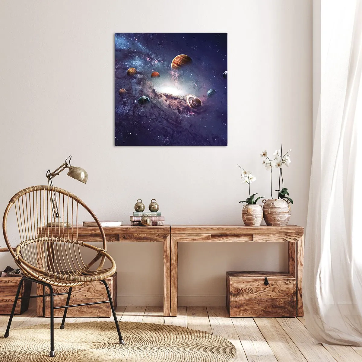 Bild auf Leinwand - Leinwandbild - Solar-Tanz-System - 40x40 cm
