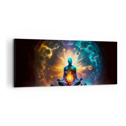 Bild auf Leinwand - Leinwandbild - Kosmischer Frieden - 100x40 cm
