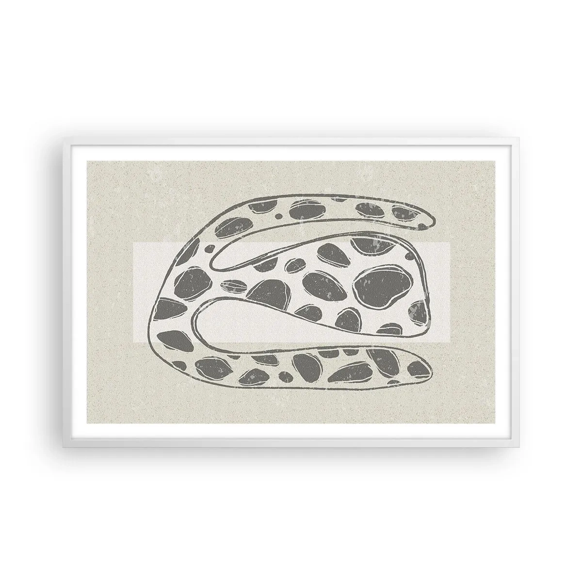 Poster in einem weißen Rahmen - Seltsame Kreatur - 91x61 cm