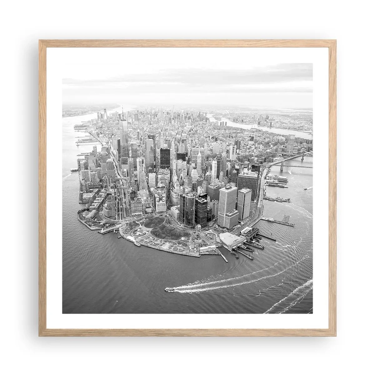 Poster in einem Rahmen aus heller Eiche - Und wie kann es man nicht lieben? - 60x60 cm