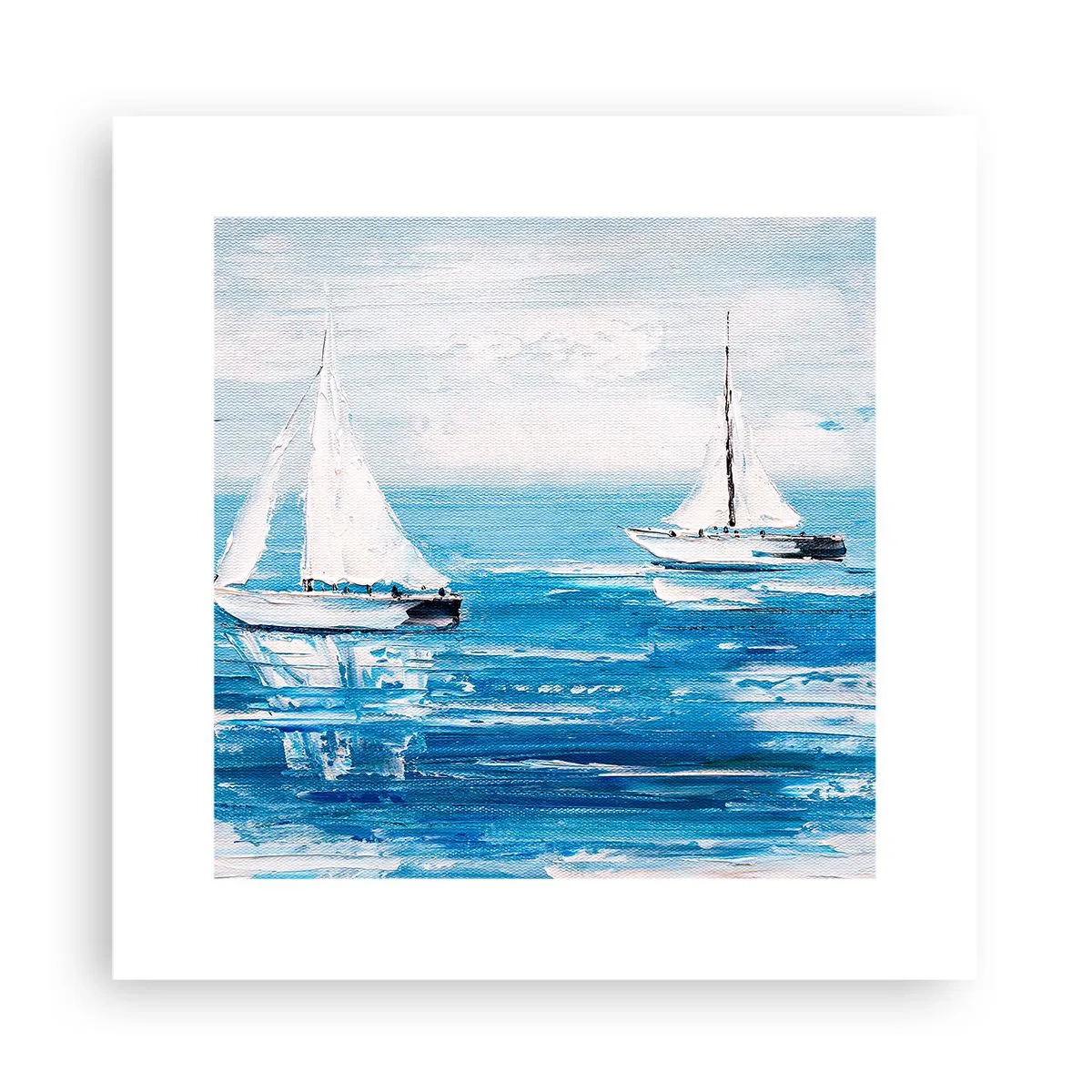 Poster - Mit Freund an der Seite - 30x30 cm