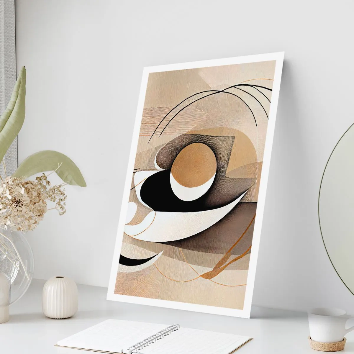 Poster - Komposition: die Essenz des Wortes - 40x50 cm