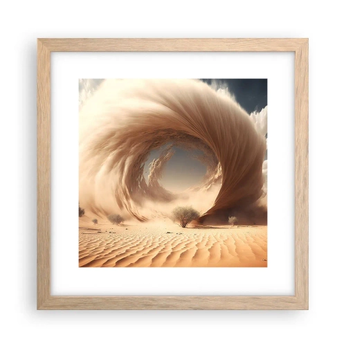 Poster in einem Rahmen aus heller Eiche - Geöffnetes Portal - 30x30 cm