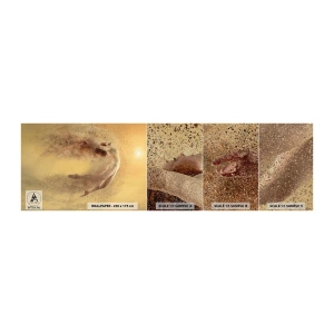 Fototapeten Muster Premium Sand - In tanzender Ekstase - Abstraktion, Frau, Grafik - 100x30 cm