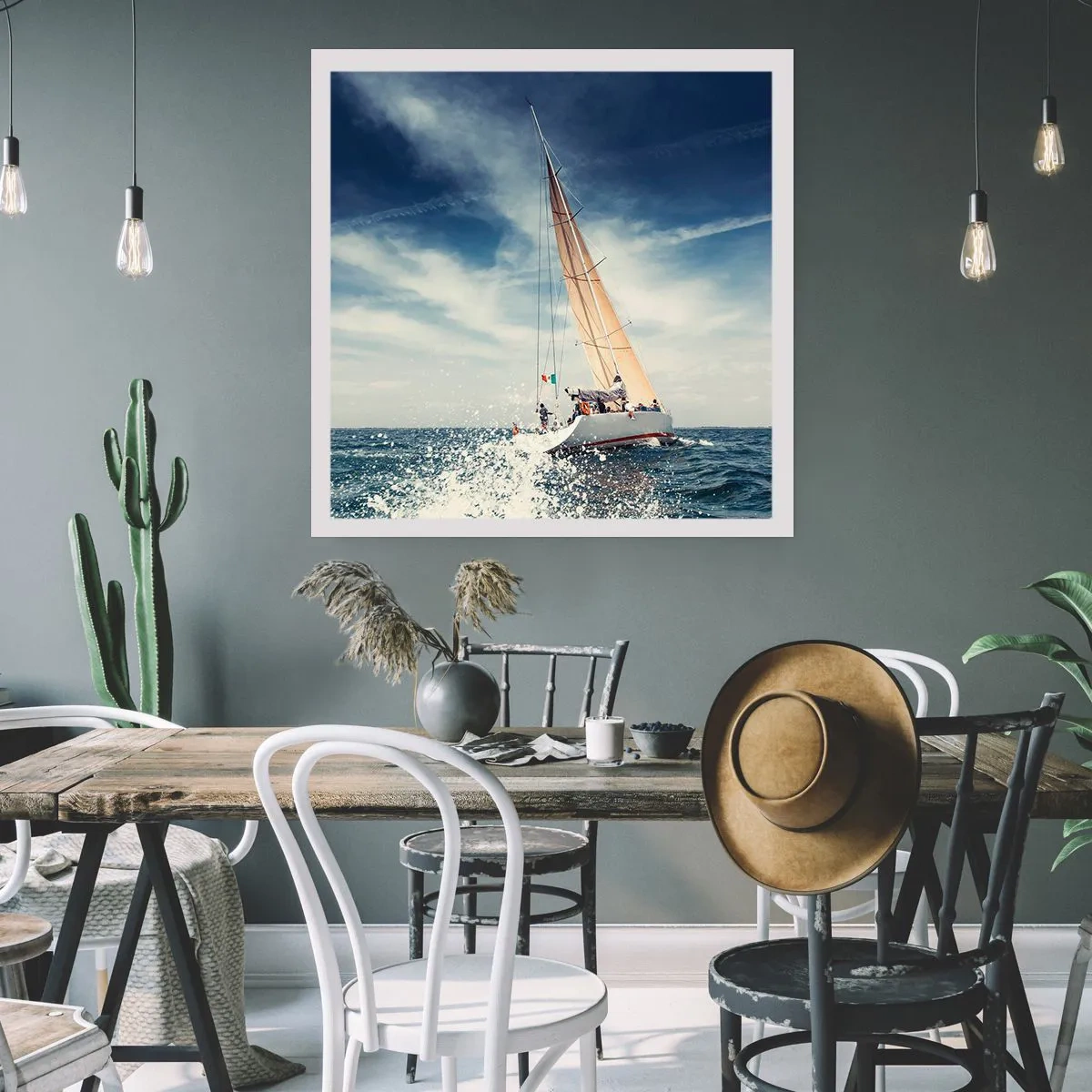 Poster - Sie werden uns nicht einholen! - 60x60 cm