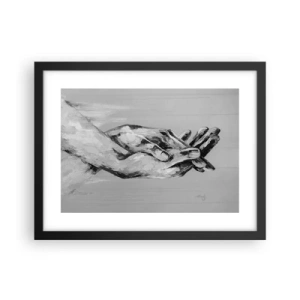 Poster in einem schwarzem Rahmen - Anfang… - 40x30 cm