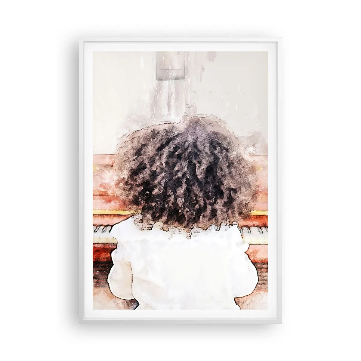 Poster in einem weißen Rahmen - In der neuen Welt - 70x100 cm