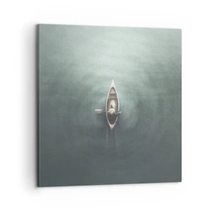 Bild auf Leinwand - Leinwandbild - Durch den Mondsee - 60x60 cm