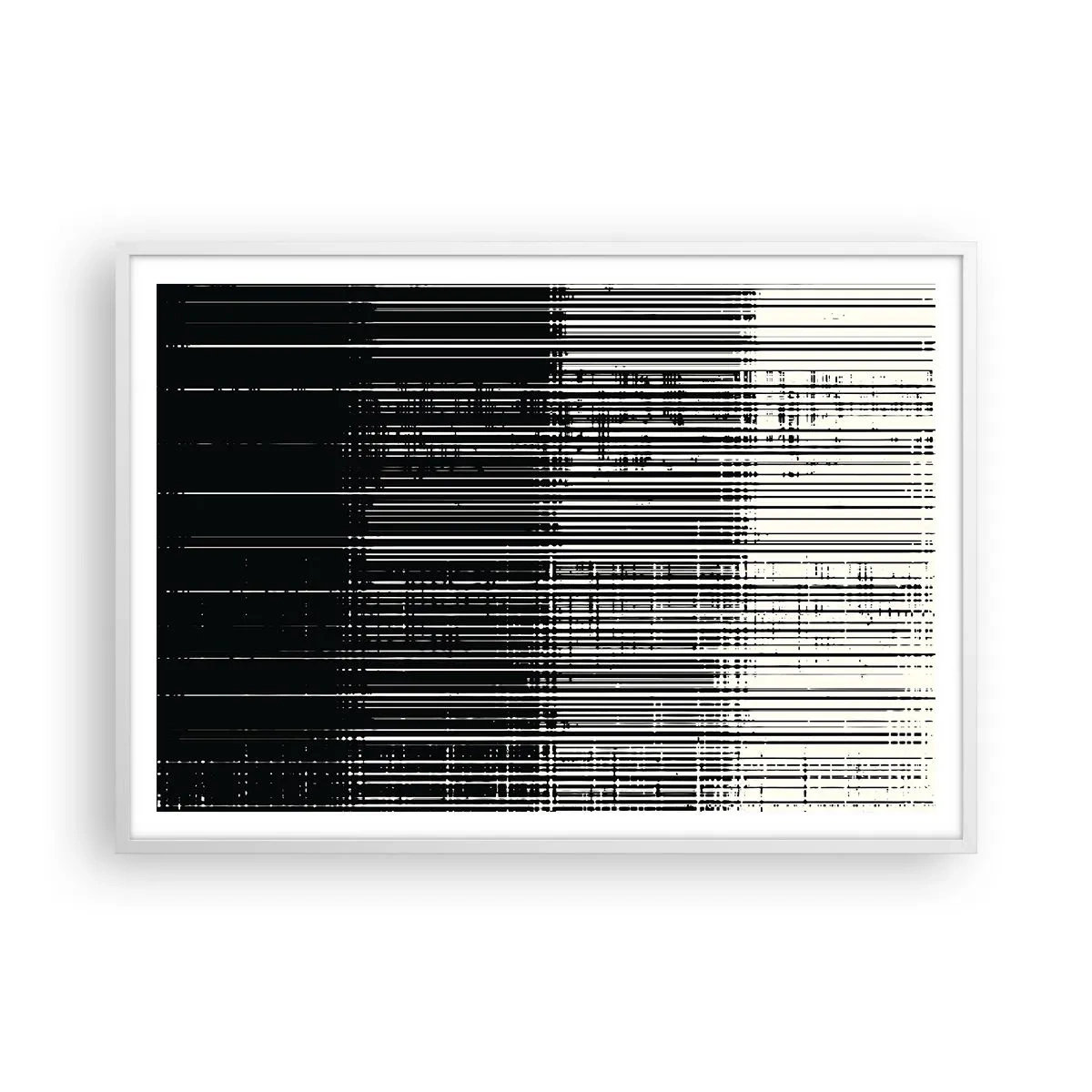 Poster in einem weißen Rahmen - Wellen und Vibrationen - 100x70 cm