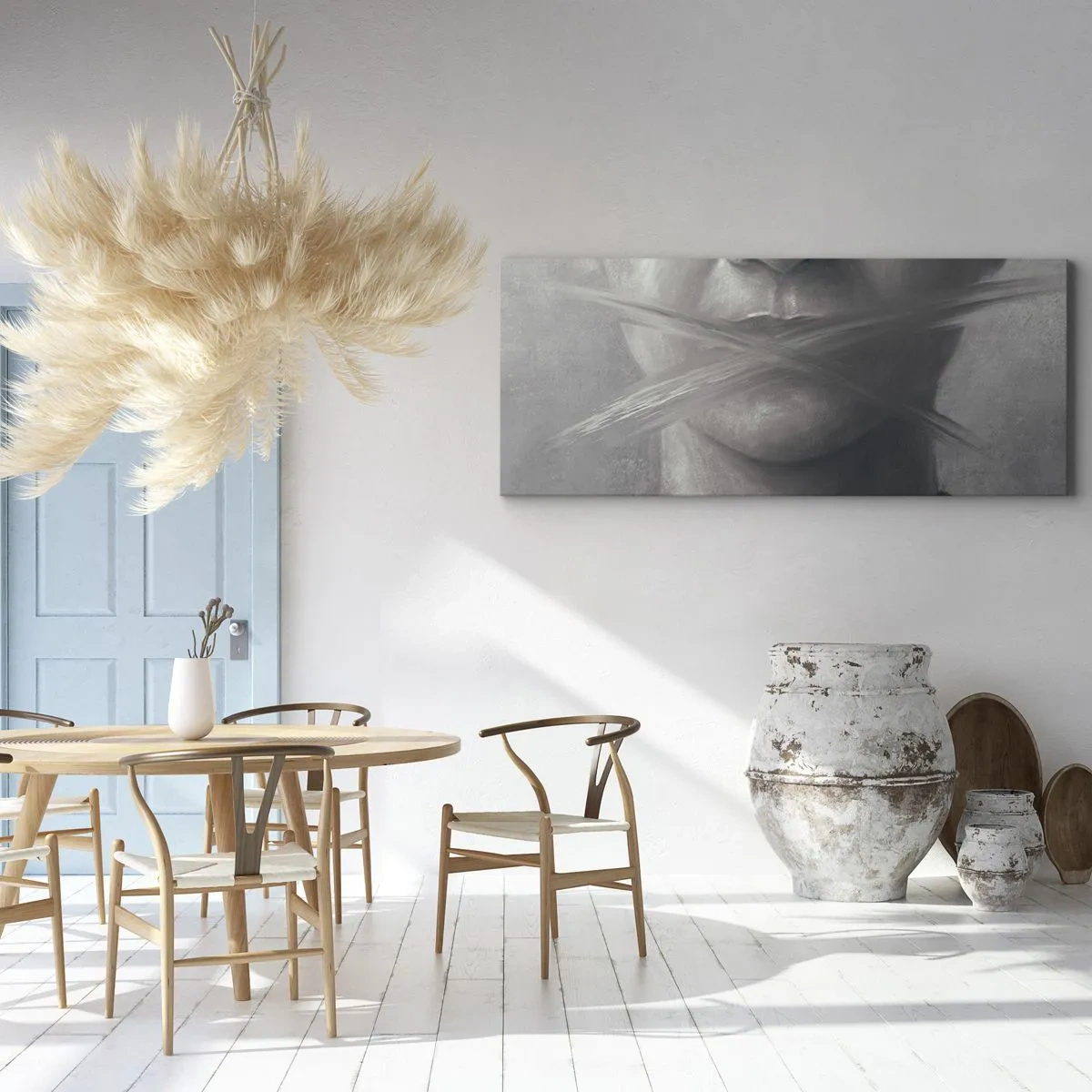 Bild auf Leinwand - Leinwandbild - Ohne ein Wort - 100x40 cm