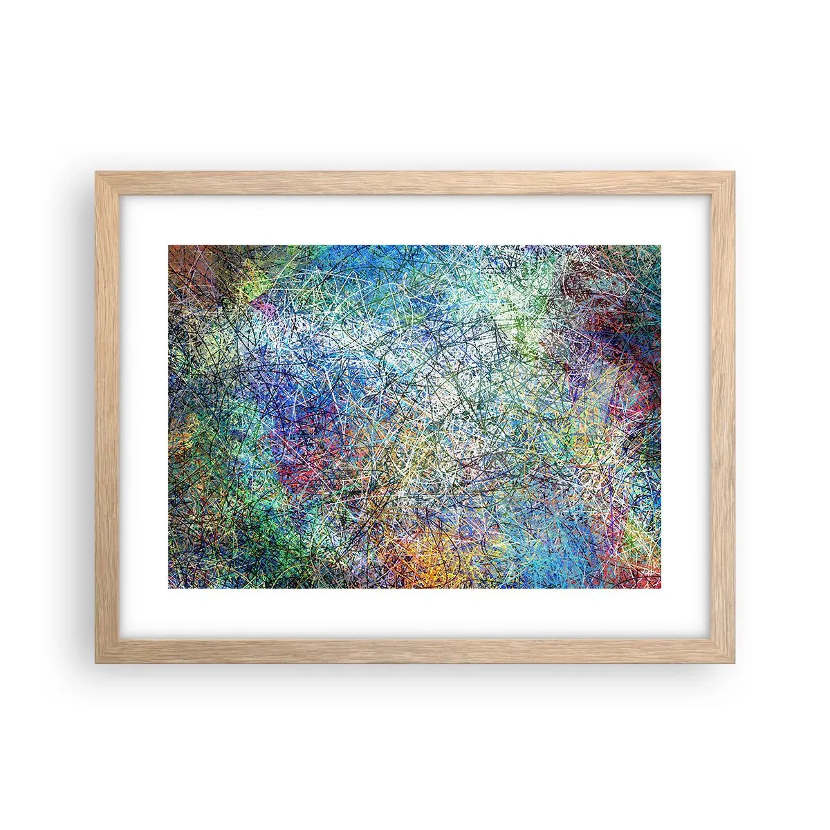 Poster in einem Rahmen aus heller Eiche - Es ist nicht so einfach - 40x30 cm