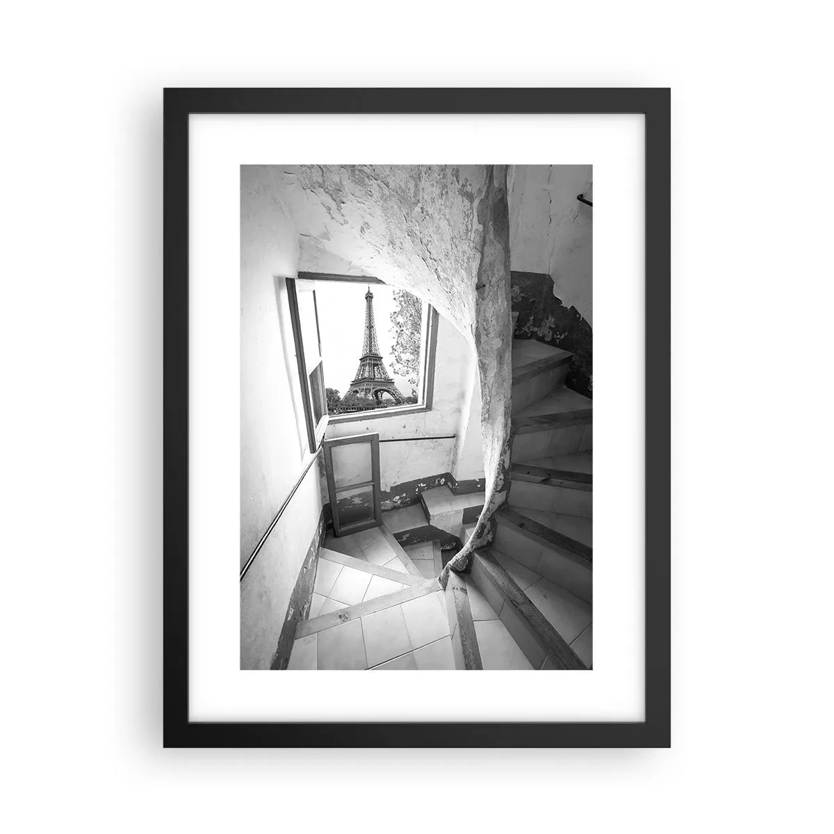 Poster in einem schwarzem Rahmen - Was für eine Aussicht! - 30x40 cm
