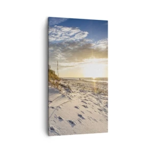 Bild auf Leinwand - Leinwandbild - Einladung zu einem Spaziergang - 45x80 cm