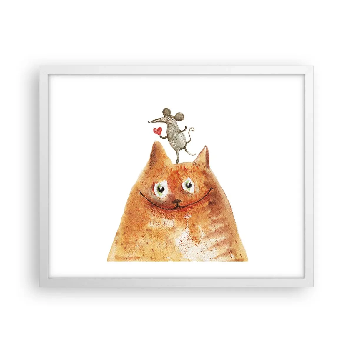 Poster in einem weißen Rahmen - Paradoxien der Liebe - 50x40 cm