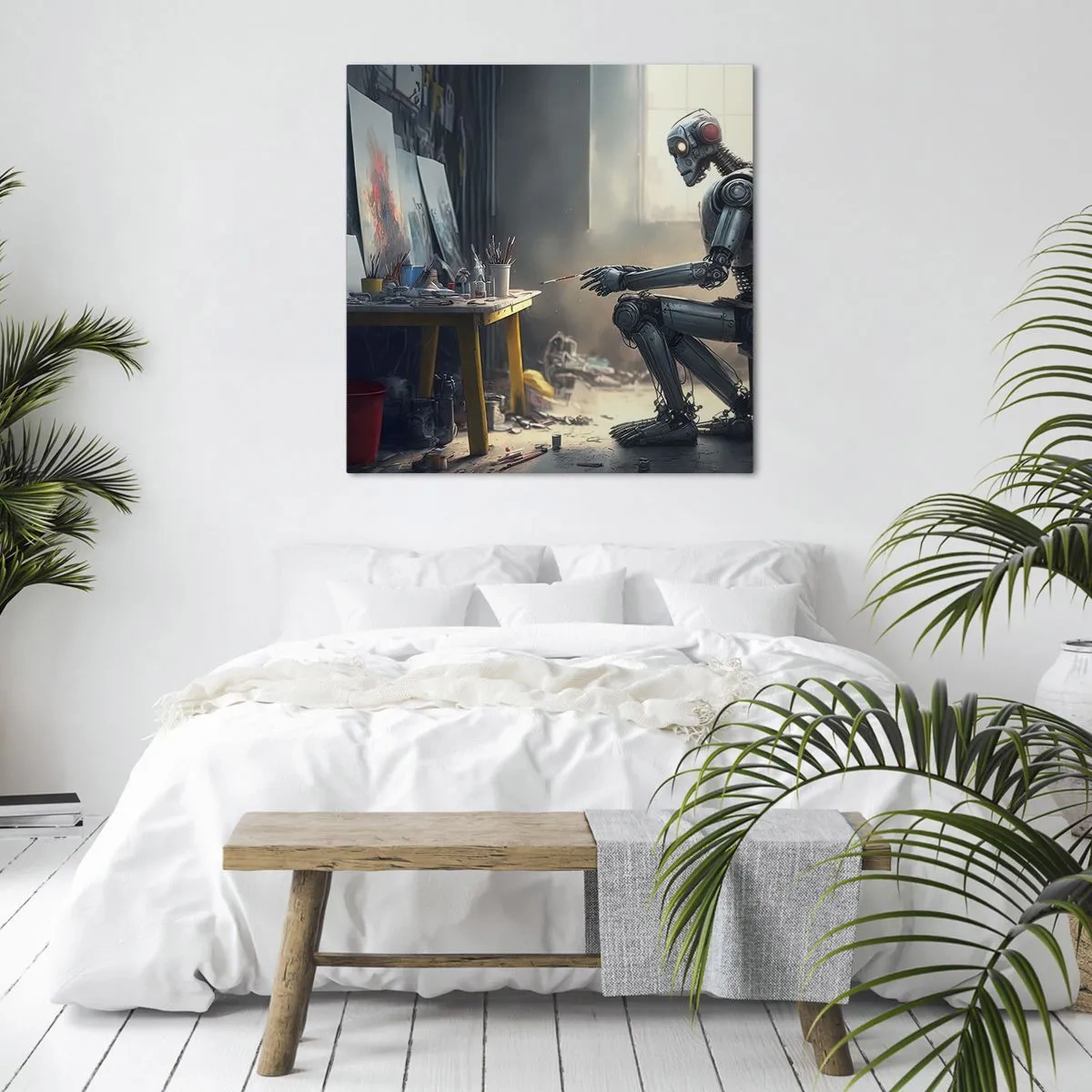 Bild auf Leinwand - Leinwandbild - Schöpfungsakt - 30x30 cm