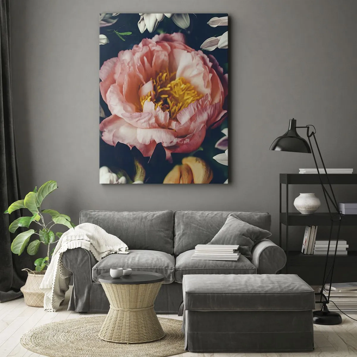 Bild auf Leinwand - Leinwandbild - Mit barocker Pracht - 45x80 cm