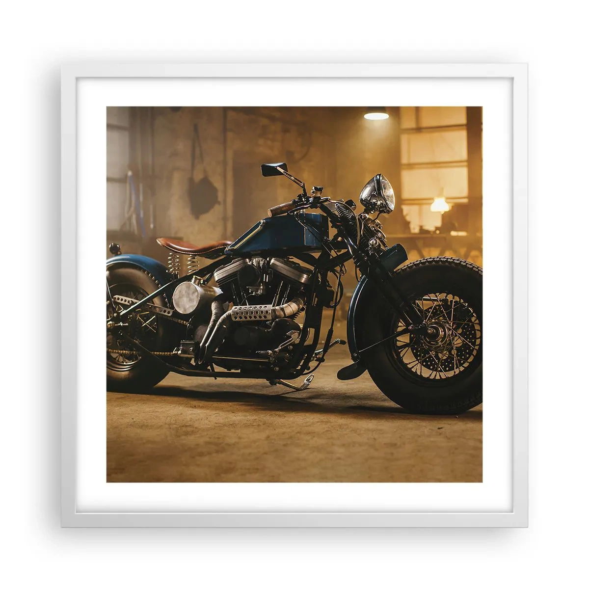 Poster in einem weißen Rahmen - Ich kann alles - 50x50 cm