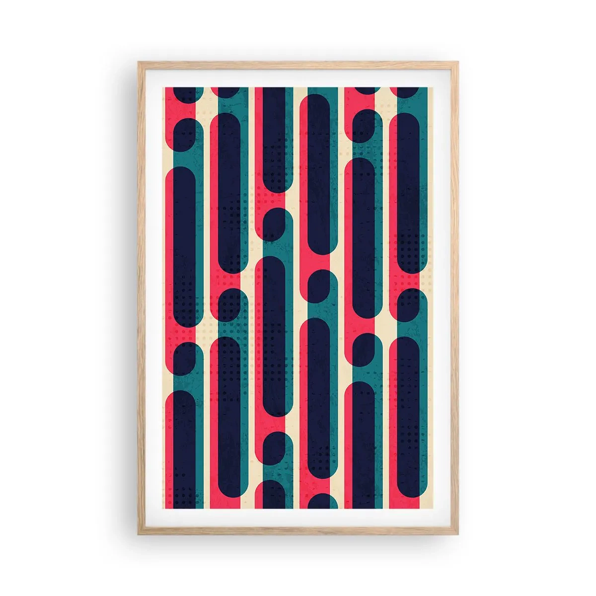 Poster in einem Rahmen aus heller Eiche - In die Tiefe und vorwärts - 61x91 cm