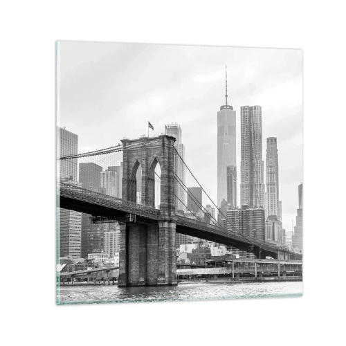 Glasbild - Bild auf glas - New Yorker Atmosphäre - 30x30 cm