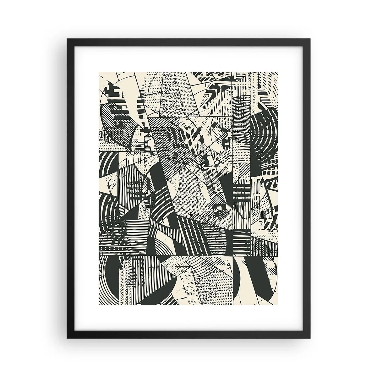 Poster in einem schwarzem Rahmen - Die Dynamik der Gegenwart - 40x50 cm