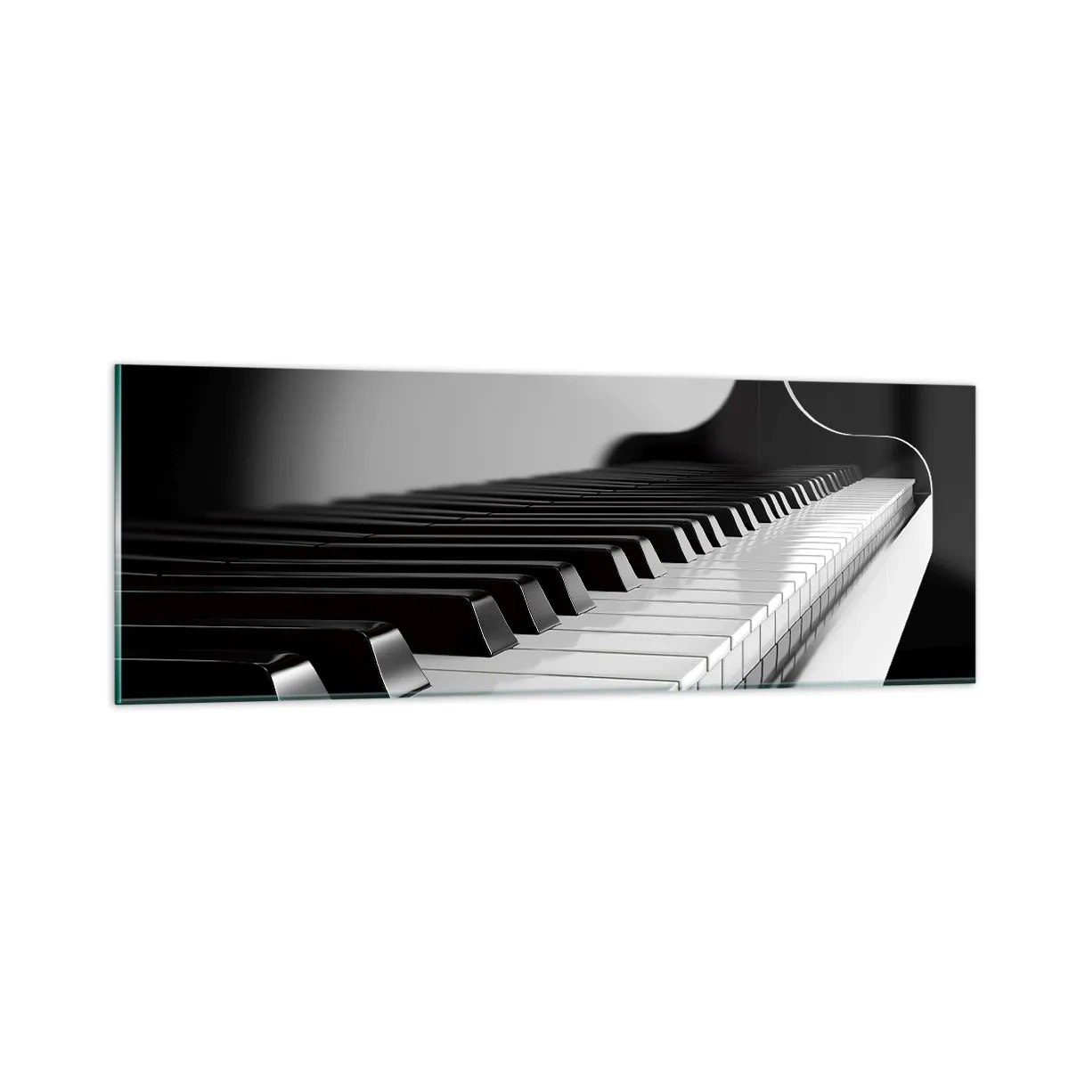 Glasbild - Bild auf glas - Harmonie von Formen und Farben - 90x30 cm