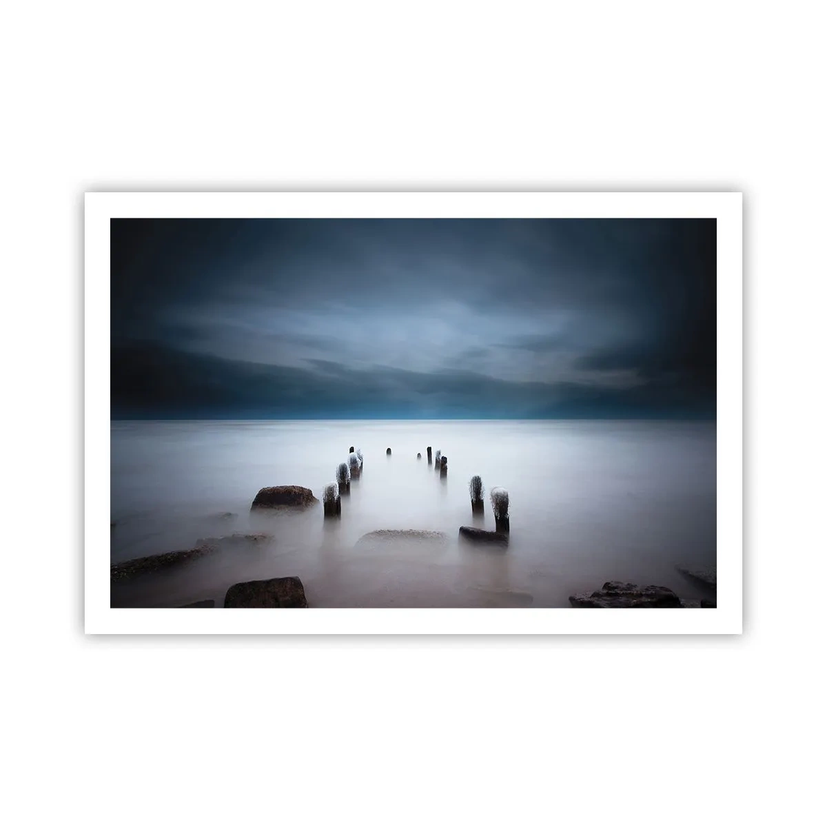 Poster - Nachdenklicher See - 91x61 cm