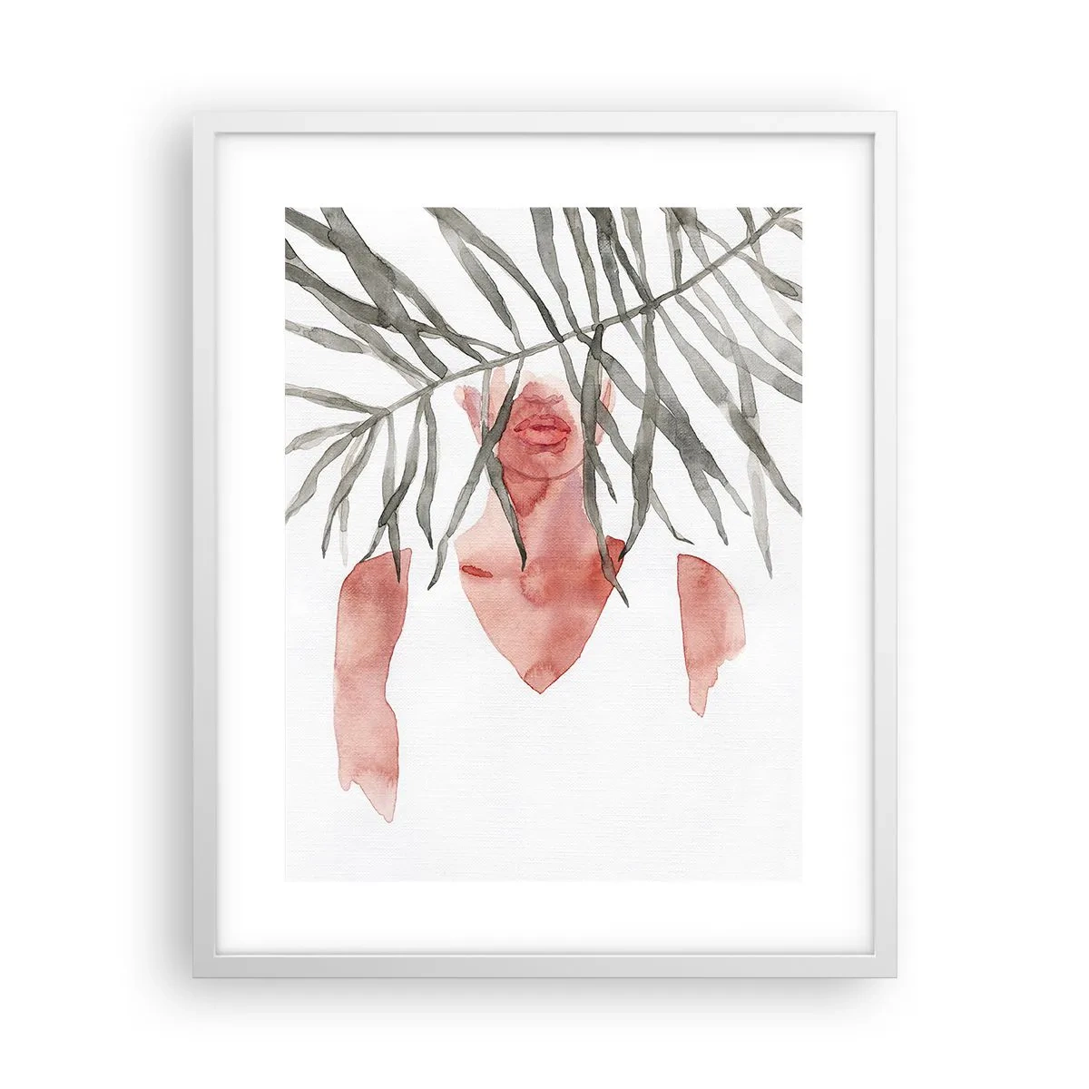 Poster in einem weißen Rahmen - Dame der Tropen - 40x50 cm