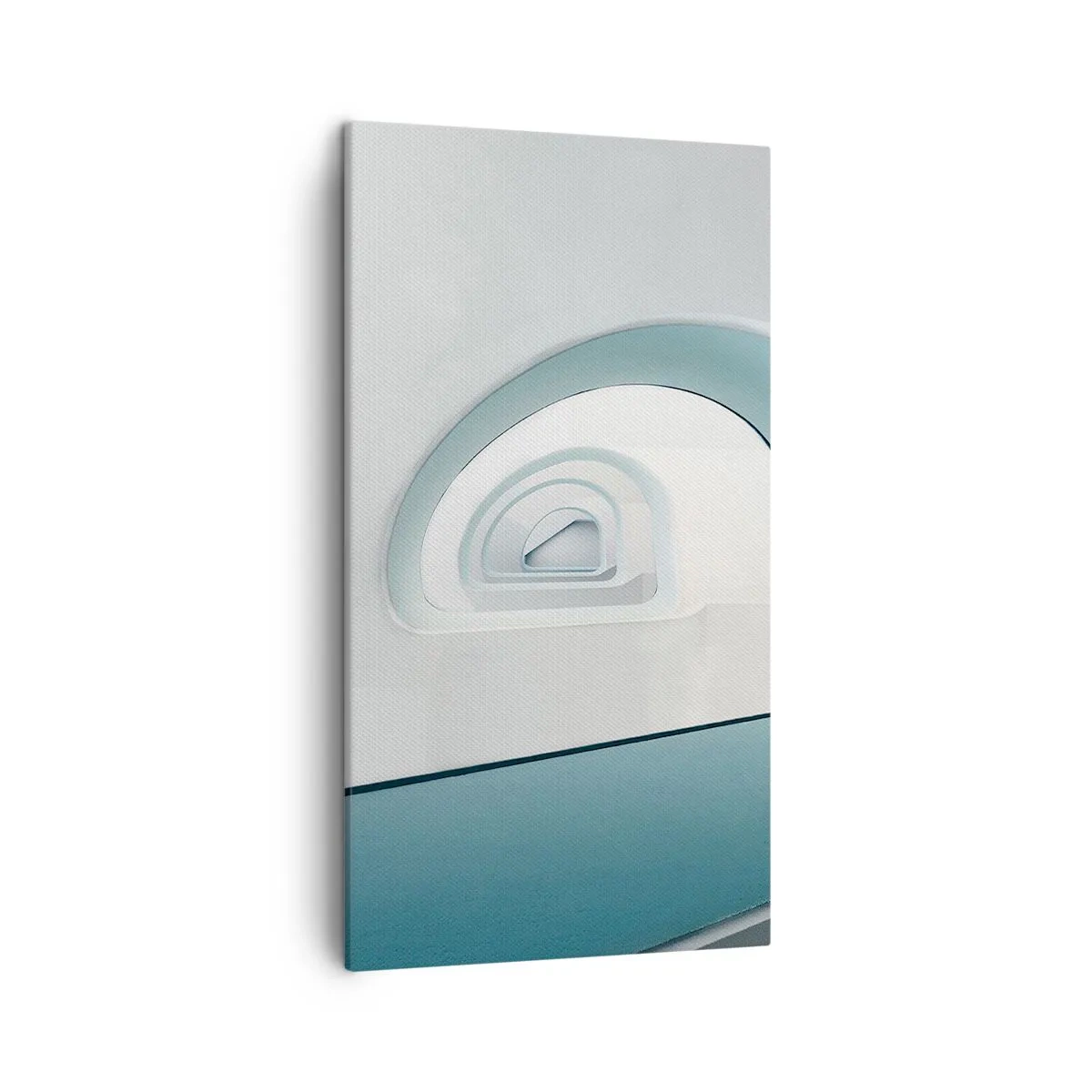 Bild auf Leinwand - Leinwandbild - Bis zum Ende des Blaus - 45x80 cm