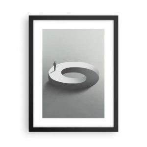 Poster in einem schwarzem Rahmen - Und wie soll man davon klug werden - 30x40 cm