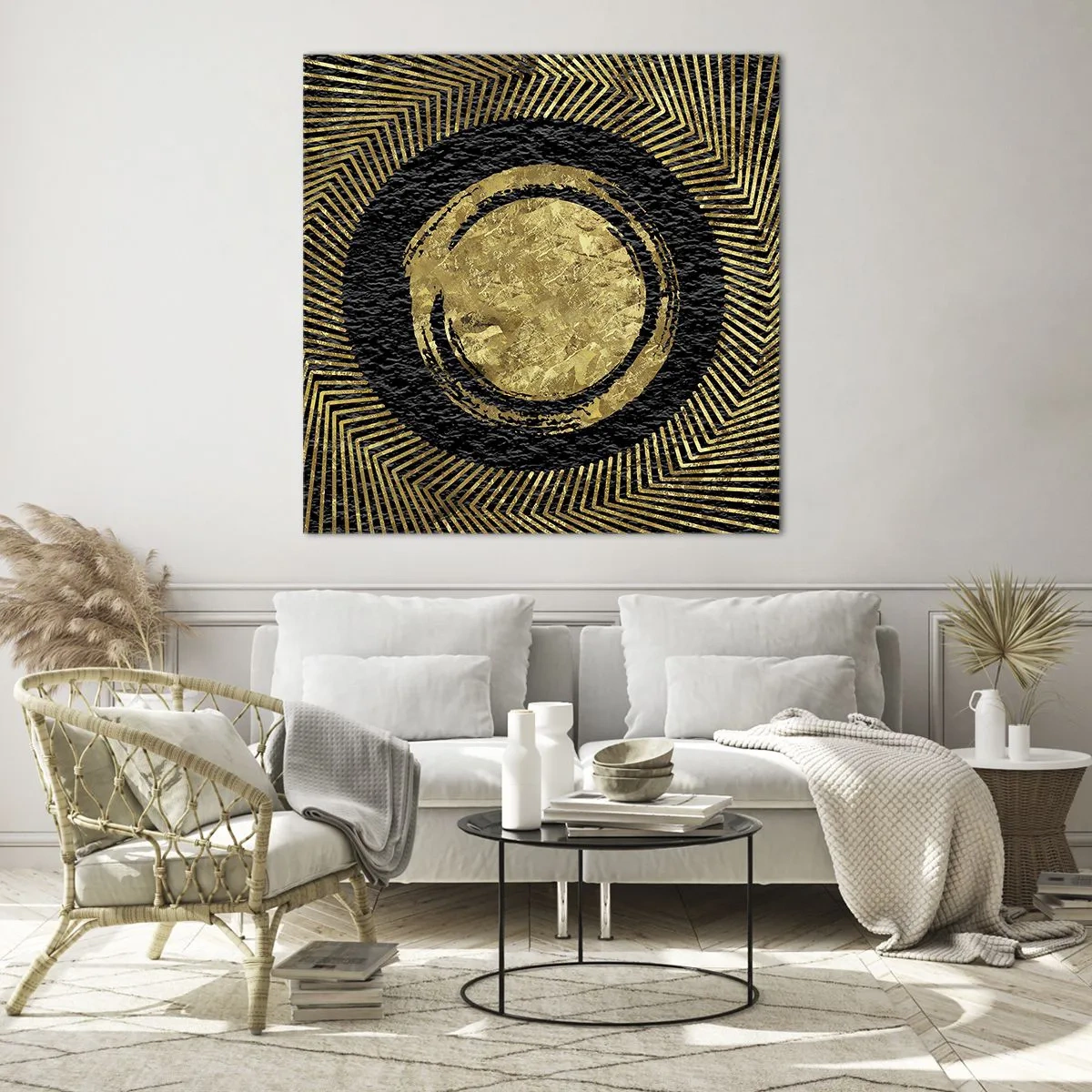 Glasbild - Bild auf glas - Glamour-Komposition - 70x70 cm