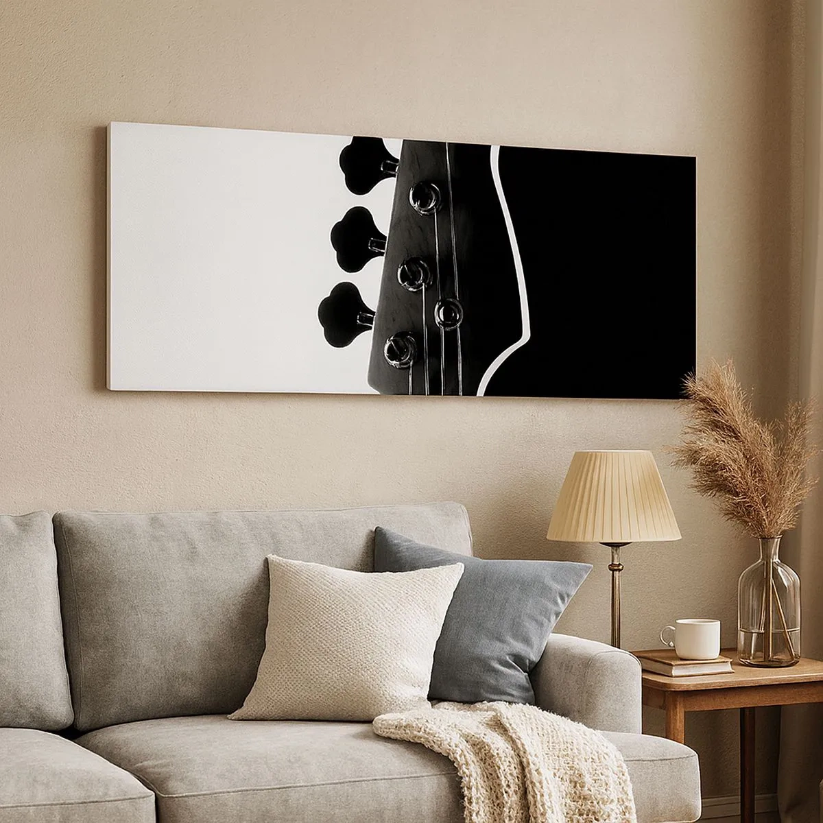Bild auf Leinwand - Leinwandbild - Rockige Stille - 100x40 cm