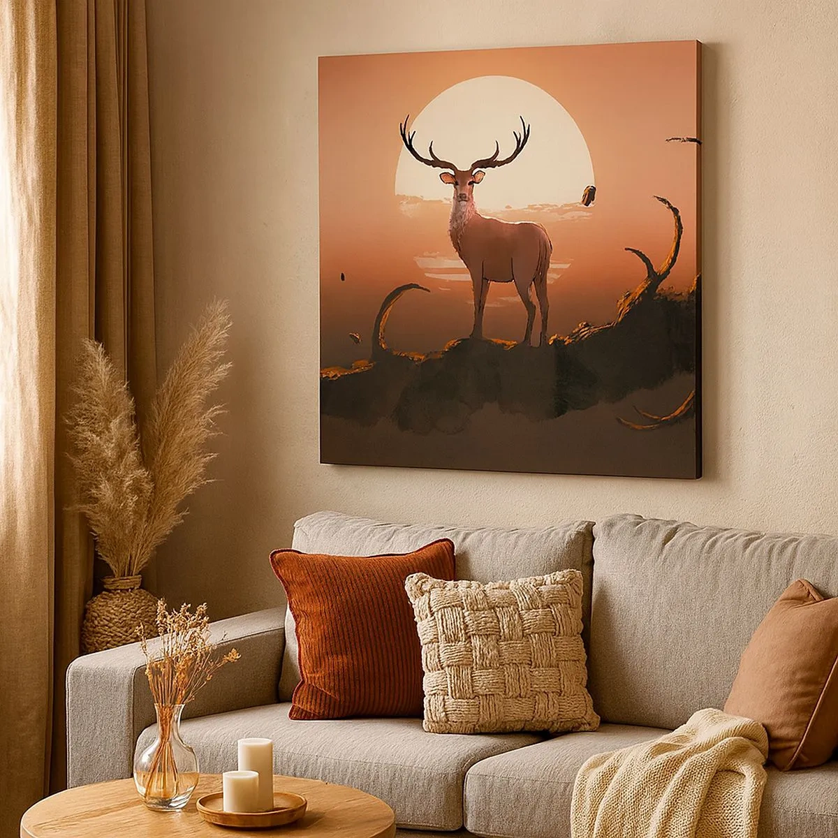 Bild auf Leinwand - Leinwandbild - Diese Nacht ist anders als jede andere - 30x30 cm