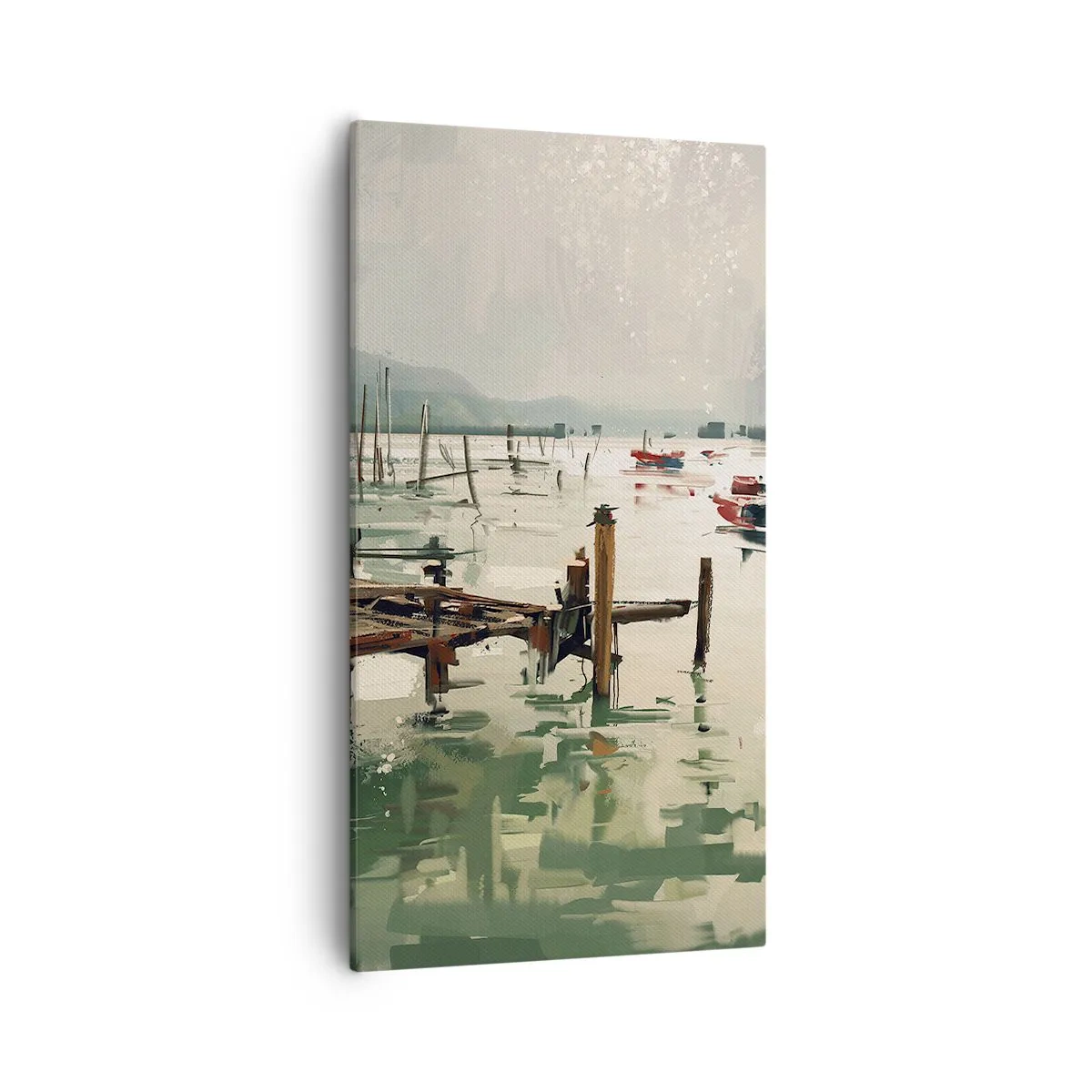 Bild auf Leinwand - Leinwandbild - Durchnässt in einem geschmolzenen Mond - 55x100 cm