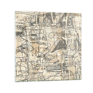 Glasbild - Bild auf glas - Es wartet darauf, entschlüsselt zu werden - 50x50 cm